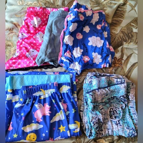 Fun Patterned Pajama Bottom Set - Picture 1 of 8